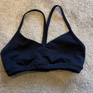 Fleo Black Racerback Sports Bra